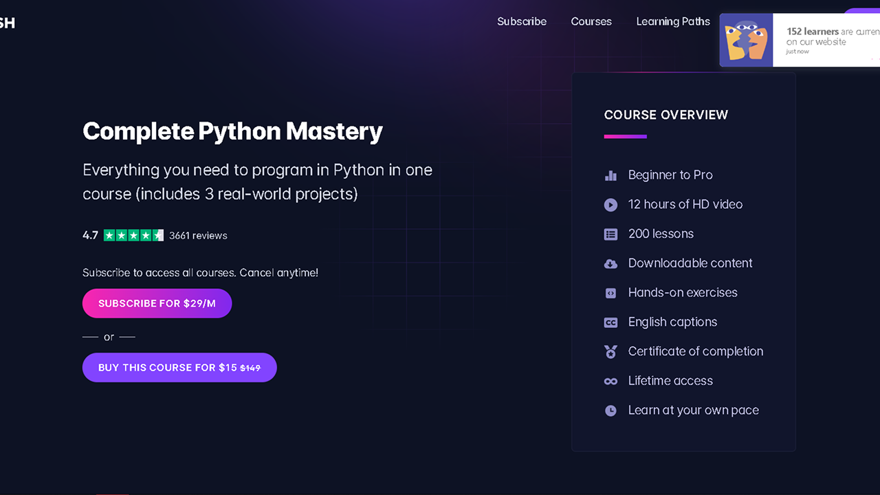 codewithmosh / Полное овладение Python (2023)